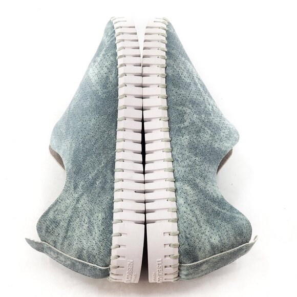 ILSE JACOBSEN Denim Tulip Flats Bleached Comfort Shoes Removable Insole - Picture 7 of 9